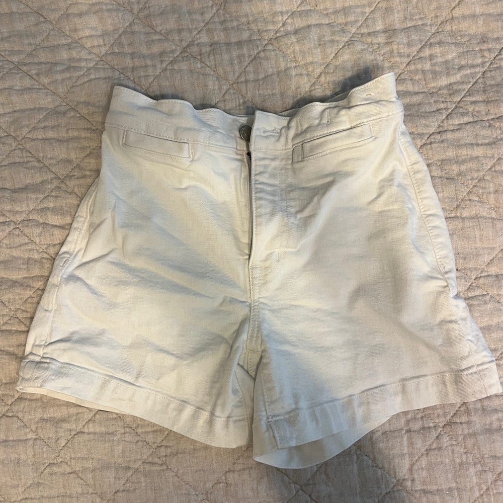 Madewell Women’s White High-Rise Shorts
